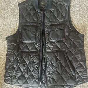Men's Quilted Black Vest